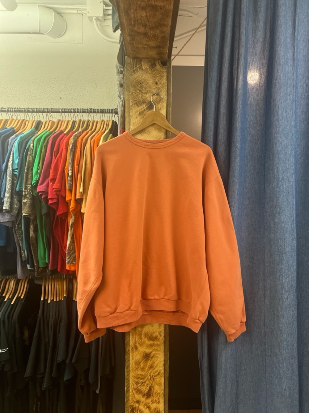 Vintage Non Fiction Orange Blank Crewneck